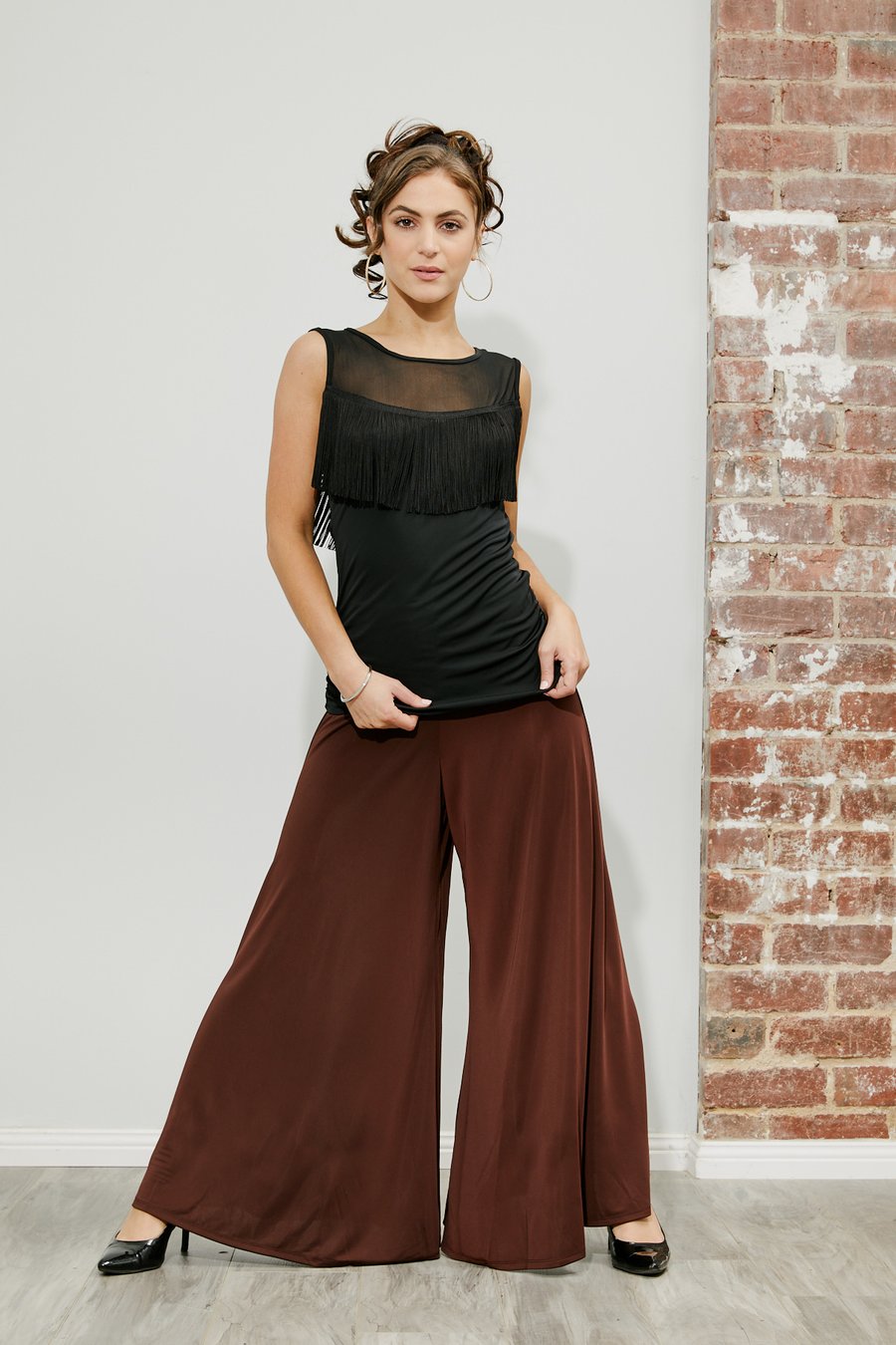 Image of Shivers Top E8692 Dancewear latin ballroom