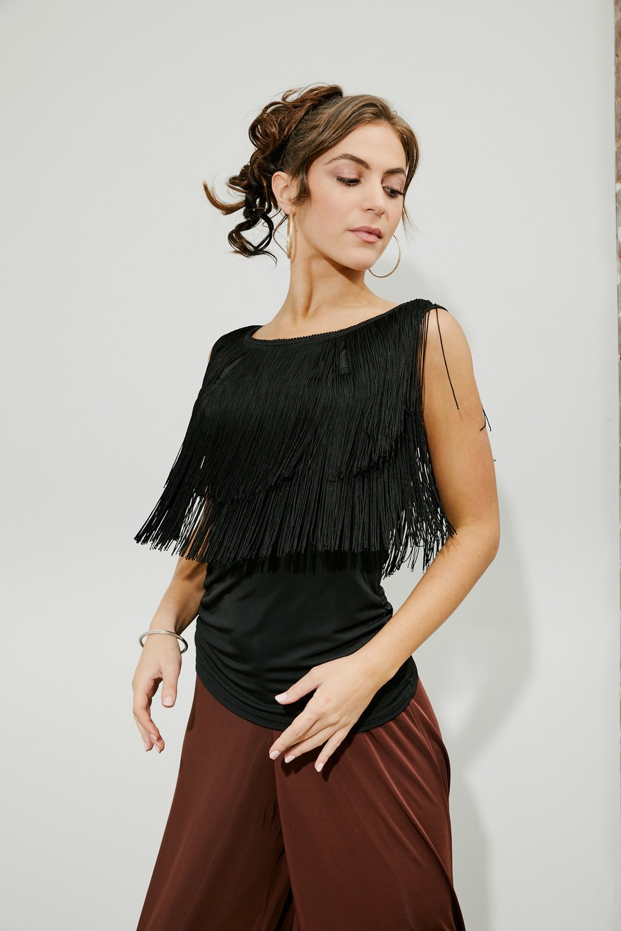 Image of Fringe Heaven Top E8687 Dancewear latin ballroom