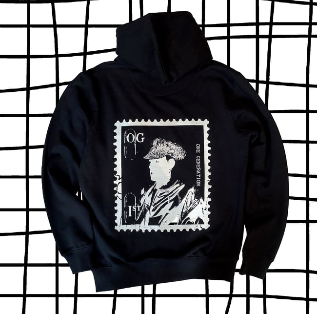 "OG STAMP"  BLACK HOODIE
