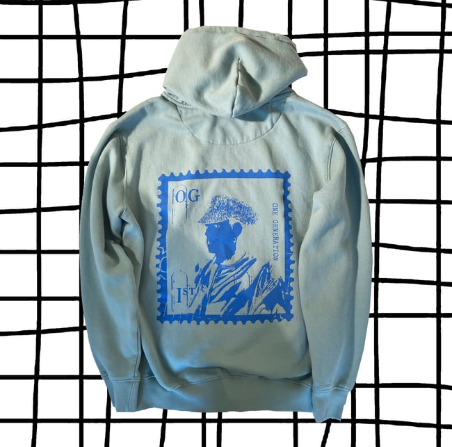 "OG STAMP" HOODIE SLATE GREEN