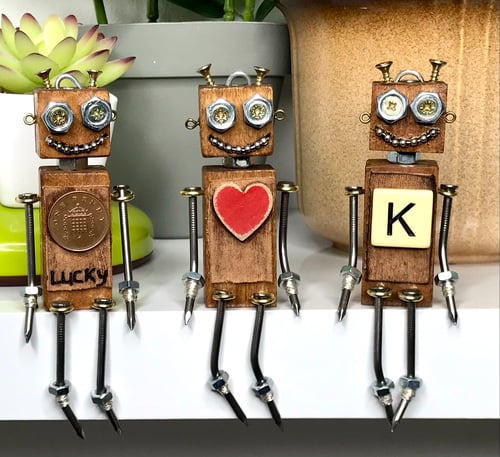 Image of Wonky Bot keychains