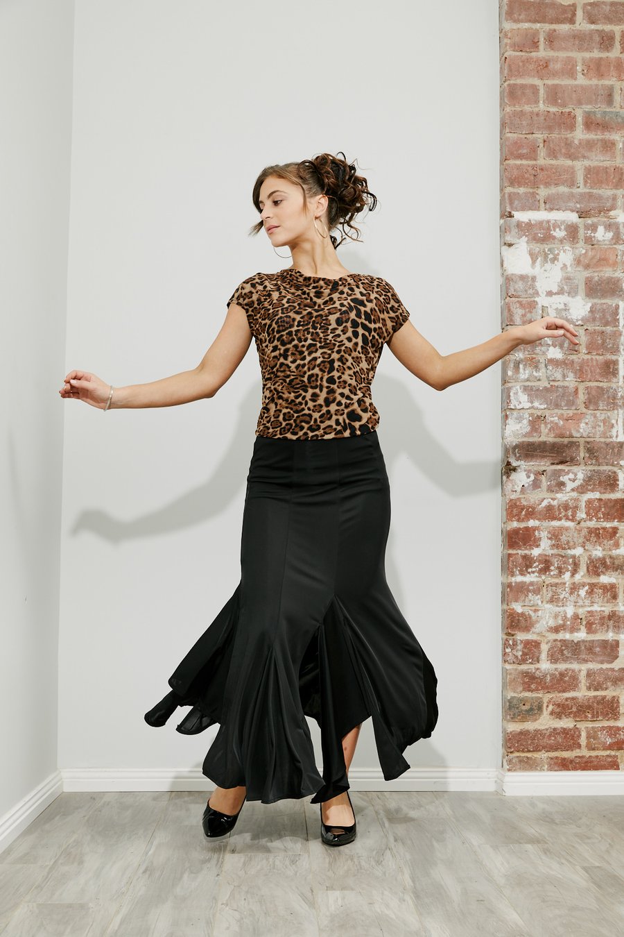 Image of Ballroom Blitz Skirt - Black (J6164C) Dancewear latin ballroom