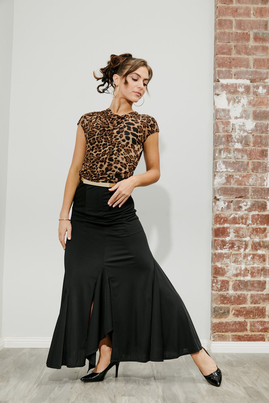 Image of Ballroom Blitz Skirt - Black (J6164C) Dancewear latin ballroom