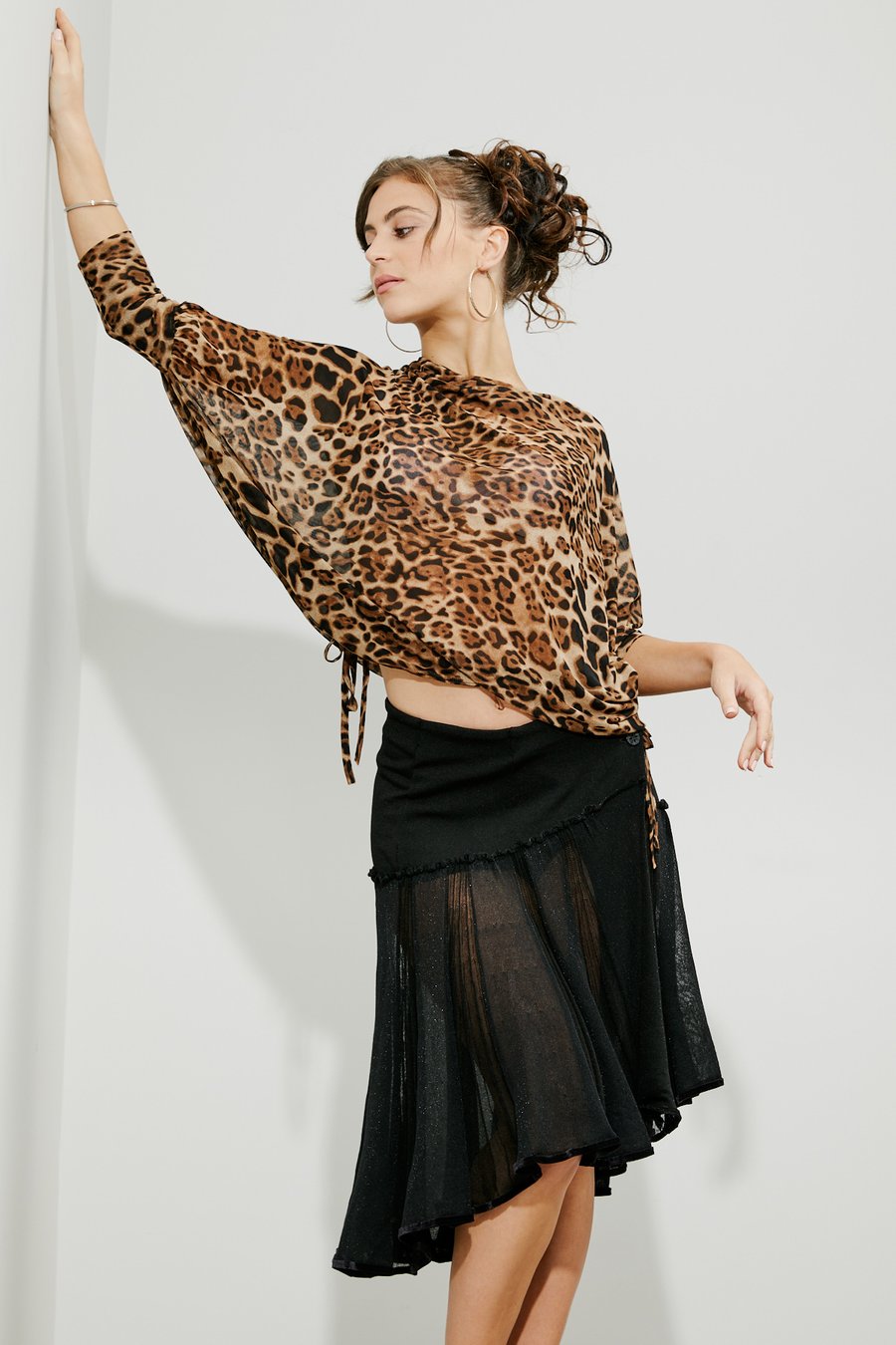 Image of Luxurious Knitted Circular Skirt JNS-101 Dancewear latin ballroom