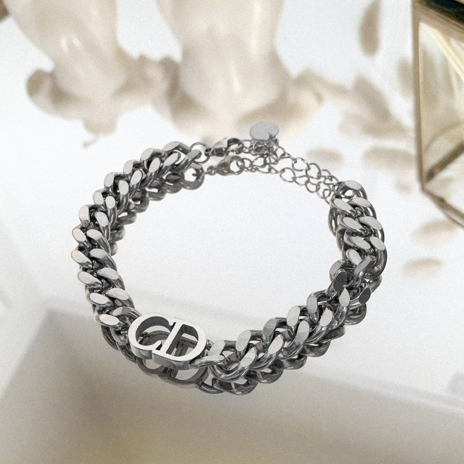 cd silver bracelet