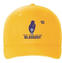 Image 1 of GOD LIVES IN ME BLESSED FITTED HATS! Available In All Years!