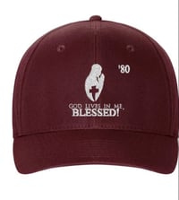 Image 4 of GOD LIVES IN ME BLESSED FITTED HATS! Available In All Years!