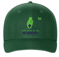 GOD LIVES IN ME BLESSED FITTED HATS! (Available in all Years)
