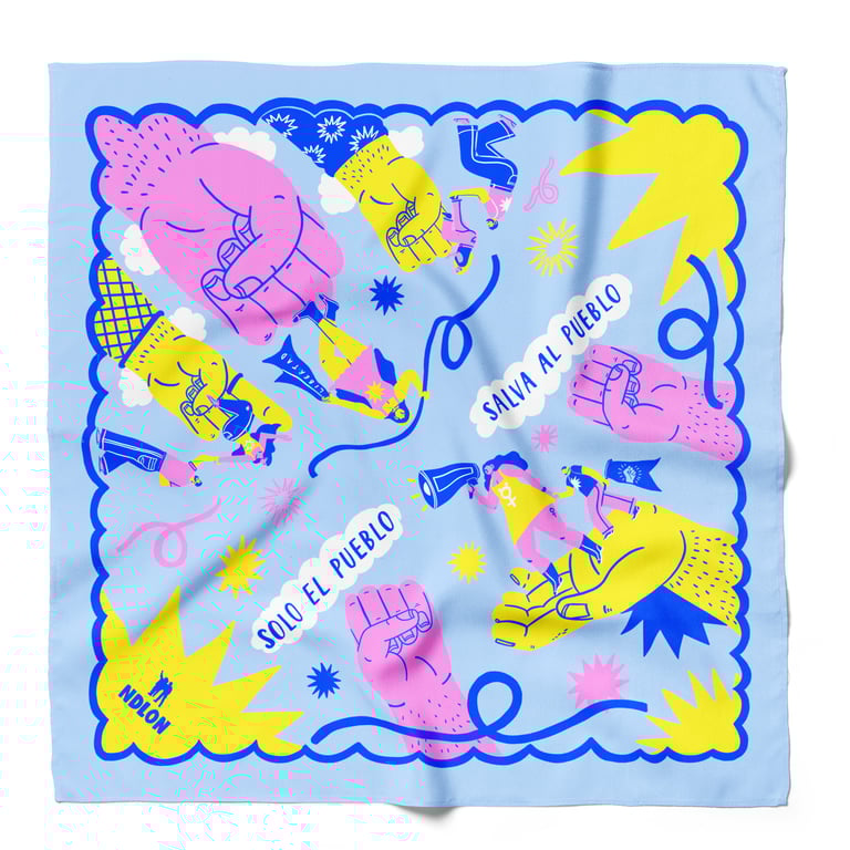 Rosa Kusabbi "Solo el pueblo salva al pueblo" Bandana Image 5