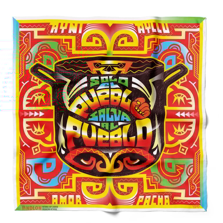 Yefferson Huaman "Solo el pueblo salva al pueblo" Bandana Image 3