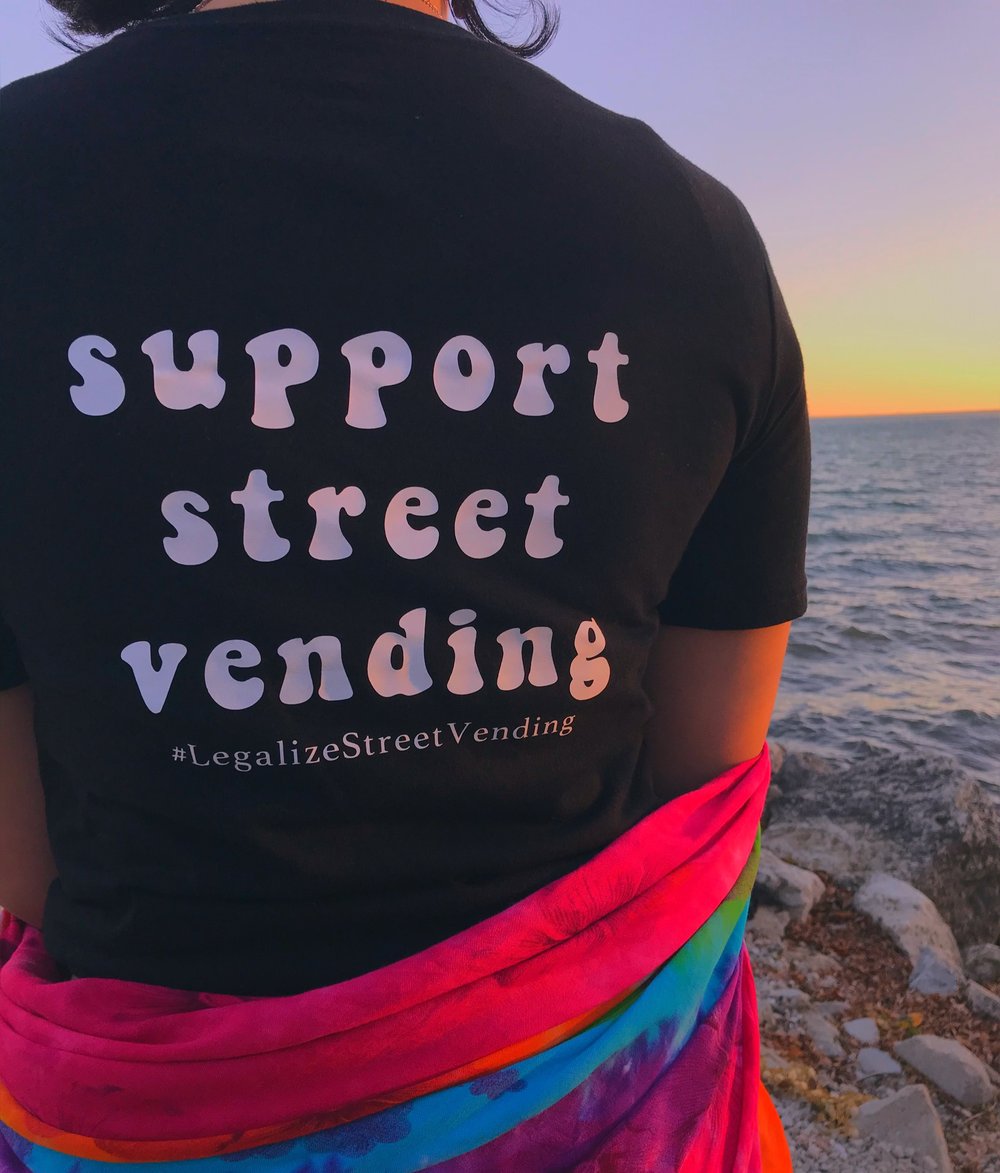 Image of support street vending tshirt