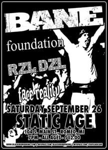Image of Bane + Foundation @ Static Age - September 26th, 2009