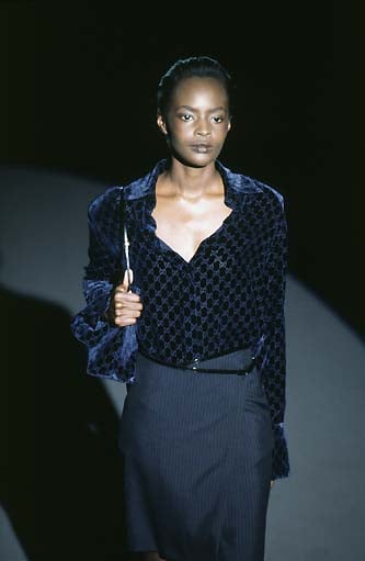 Image of Gucci by Tom Ford 1997 Pinstripe Skirt