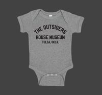 THE OUTSIDERS HOUSE MUSEUM TULSA. Onesie Heather Grey.