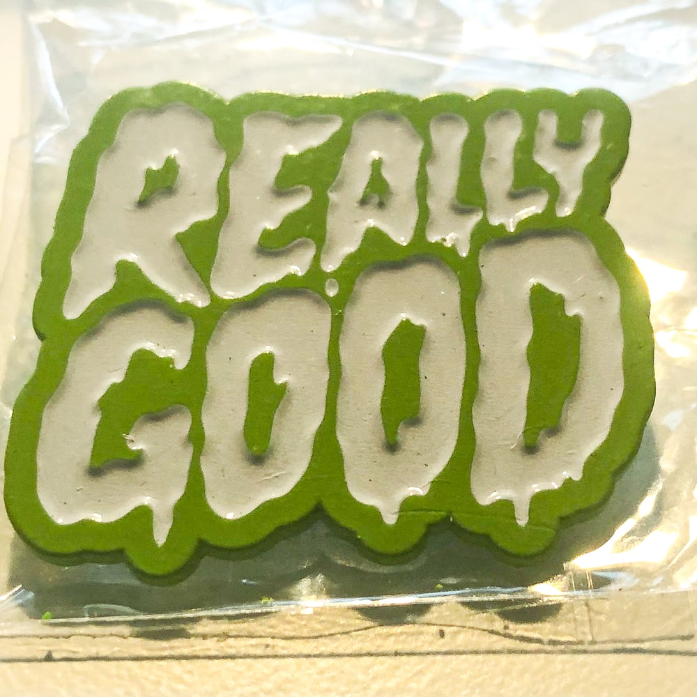 LTD Really Good Pin 2020 ( Top Drawer Collective)  Green blacklight friendly or Silver