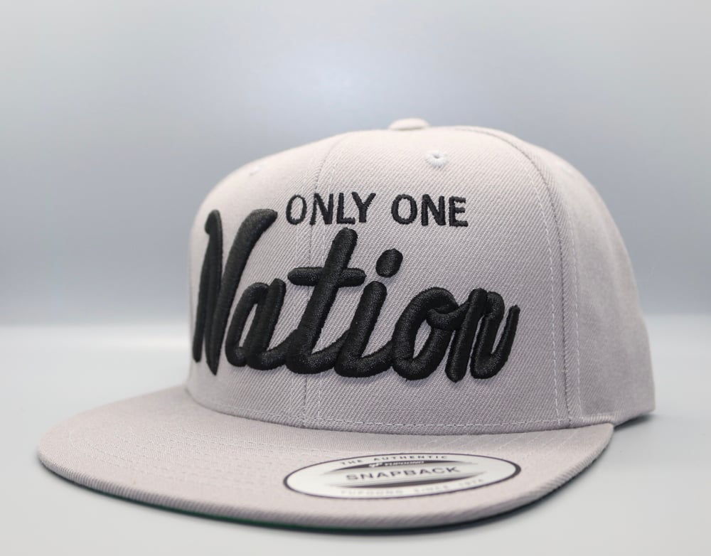 Only One Nation gray snapback 