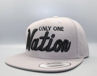 Image 2 of Only One Nation gray snapback 