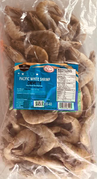 Image of Pinoy Best Shrimp Head On 30-40 4 LB