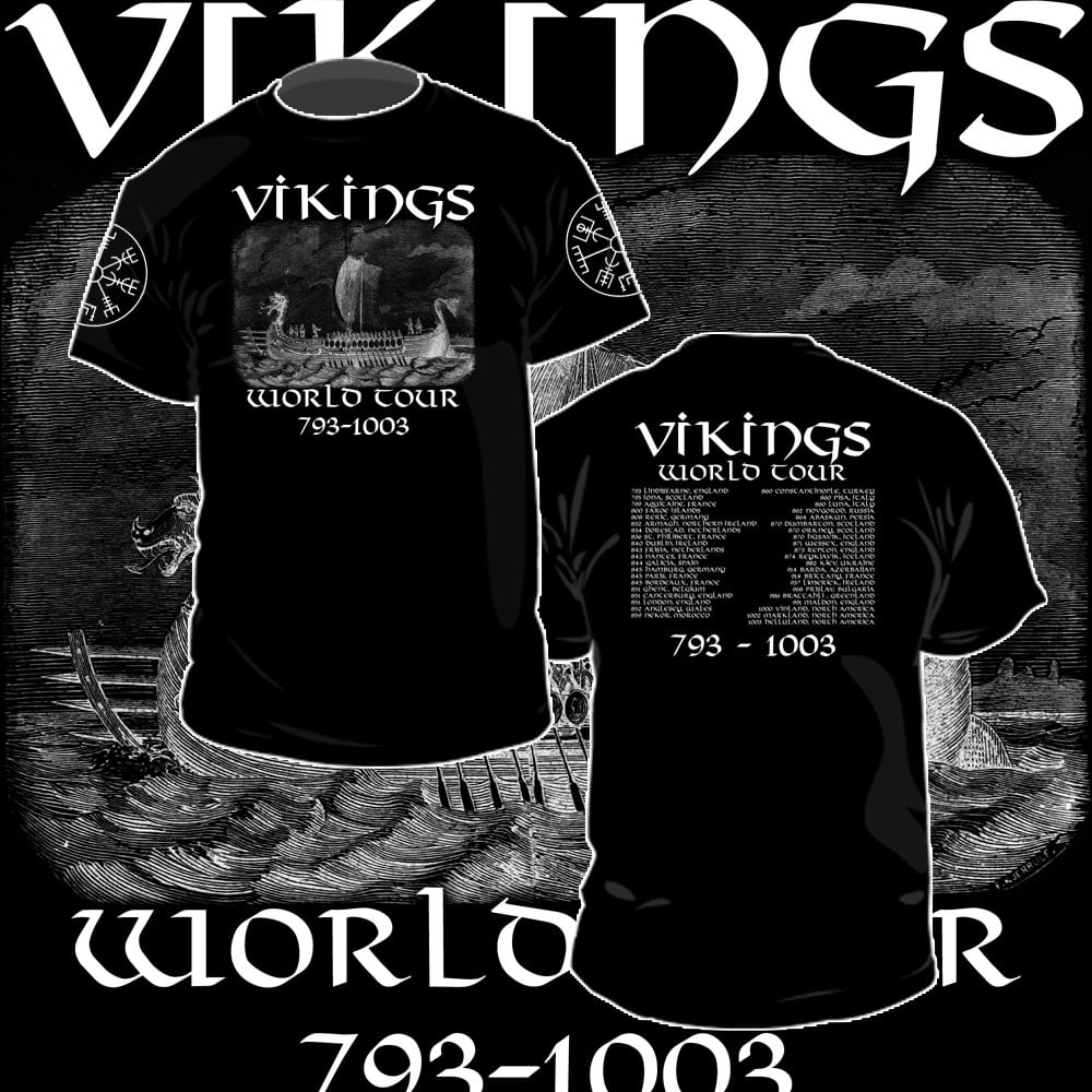 VIKINGS "World Tour" 793 - 1003 Black S/S T-shirt