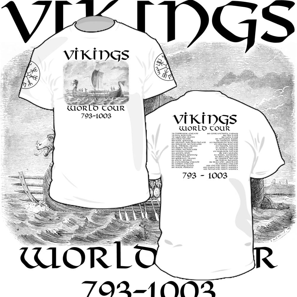 VIKINGS "World Tour" 793 - 1003 White S/S T-shirt