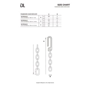 Image of DRILLING LAB - Framework Chain Necklace (Matte Silver)