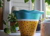 Blue metallic - Shatterproof planter 