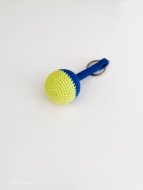 Image of Summer Keychain in Blue and Yellow