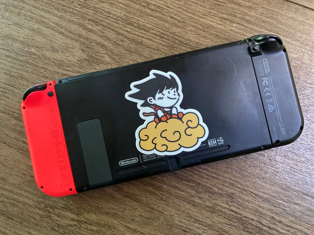 Kid Goku on Nimbus Sticker