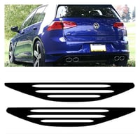 Image 1 of X2 Vw Golf Mk7 Golf Rear Bumper Reflector Overlay Decal Sticker