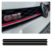 Image 3 of Mk7.5 Golf GTI R Front Grill Dechrome Strip Sticker Decal