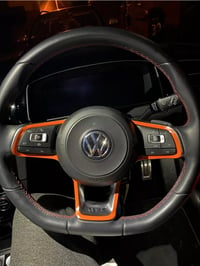 Image 3 of Vw Golf Mk7/Mk7.5 Golf Gti Gtd R GTE Sport Steering Wheel Trim Decals Any Colour