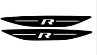 Image 4 of X2 Vw Golf Mk7 Golf R GTI GTD Rear Bumper Reflector Overlay Decal Sticker V2