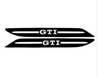 Image 2 of X2 Vw Golf Mk7.5 Golf GTI R GTD Rear Bumper Reflector Overlay Decal Sticker