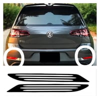 Image 1 of X2 Vw Golf Mk7.5 Golf GTI R GTD Rear Bumper Reflector Overlay Decal Sticker