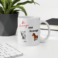 Image 1 of Be Savage Unicorn White glossy mug