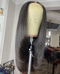 Straight HD lace front wig 
