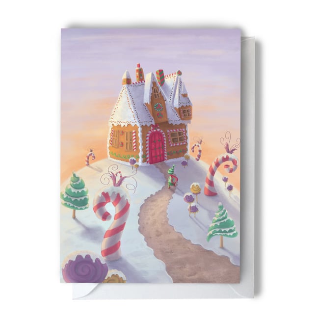 Gingerbread House Greeting Card