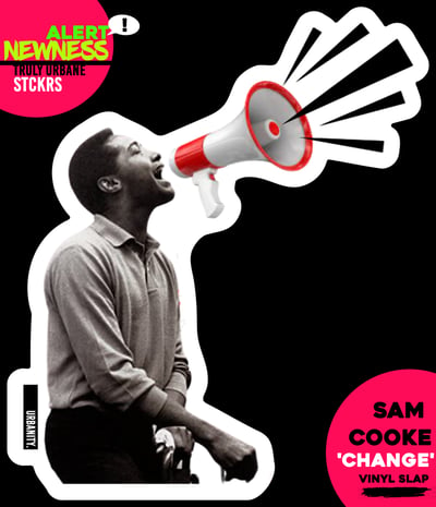 Image of Sam Cooke 'SamSoul' -  Die Cut Vinyl Protest SLAP/Sticker