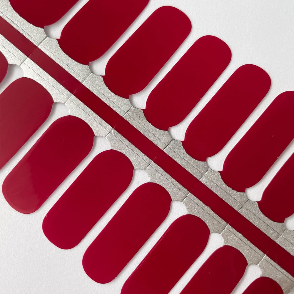 Crimson Nail Polish Strip