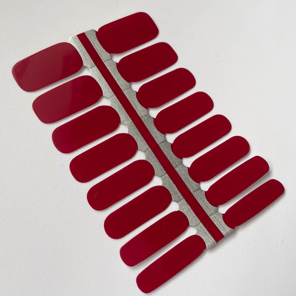 Crimson Nail Polish Strip