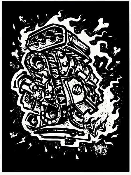 Image of Hardmetal Hemi Poster Print