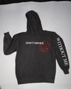 "Don't Smoke Without Me" Hoodie - Offblack/Red