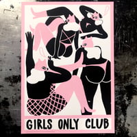 Image 1 of GIRLS ONLY CLUB poster by Egle Zvirblyte