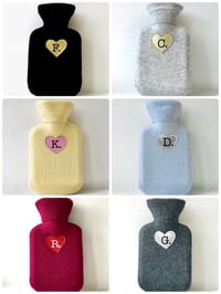 Image 3 of Pure Cashmere Mini Heart Hot Water Bottle