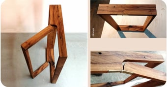 Image of Tréteau Meros V3 - Chêne huilé