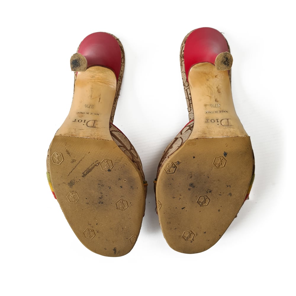 Image of Dior Rasta 2004 Monogram High Heel Sandals