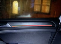 Image 3 of X4 Vw Golf Mk7/7.5 Golf Gti Gtd R Interior Door Chrome Strip Overlay