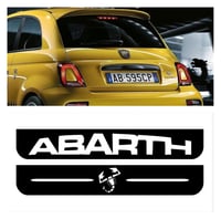 Image 1 of Abarth 500 Brake Light Sticker Overlay Decal 