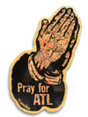 Jumbo Pray For ATL Map on Wood