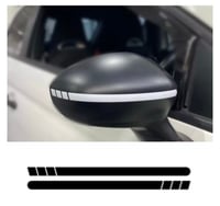 Image 1 of X2 Abarth 500/695/595 Mirror Slash Decal Sticker 